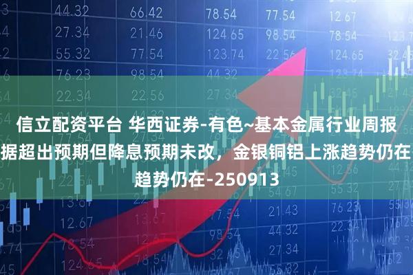 信立配资平台 华西证券-有色~基本金属行业周报：通胀数据超出预期但降息预期未改，金银铜铝上涨趋势仍在-250913