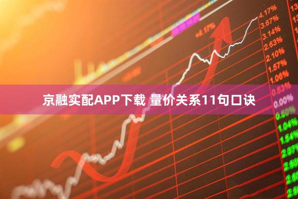 京融实配APP下载 量价关系11句口诀